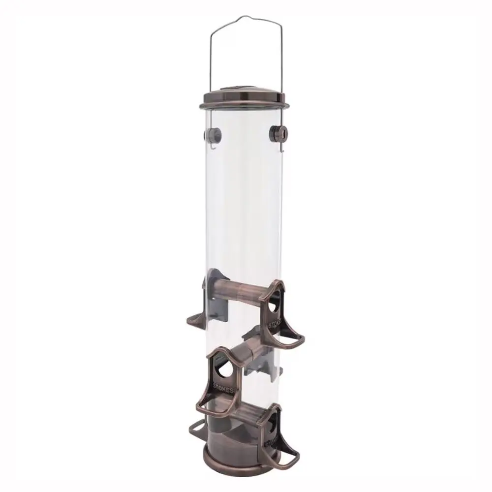 More Birds Jumbo Seed Feeder - Copper - Durable Wild Bird Feeder Outdoors