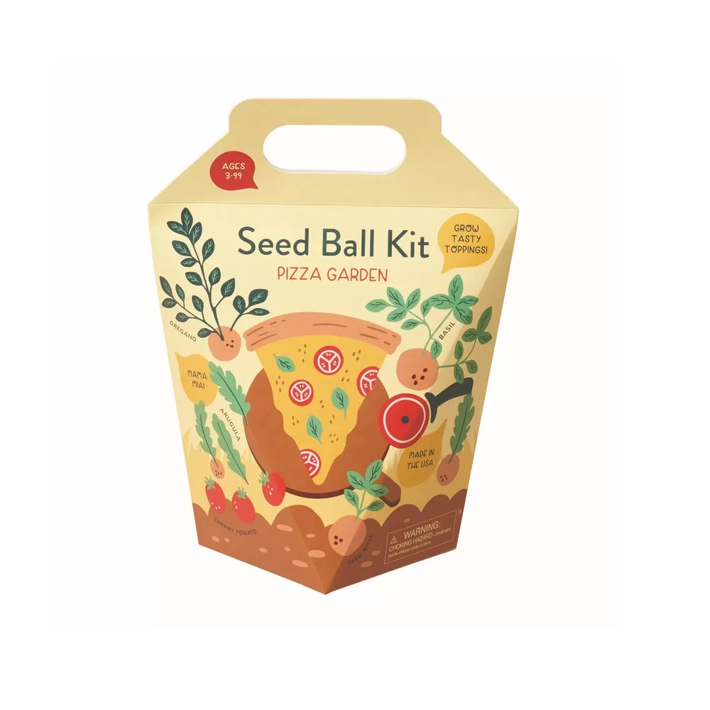 Modern Sprout MS-GBC-1013 Pizza Garden Seed Starter Kit Herb Seeds
