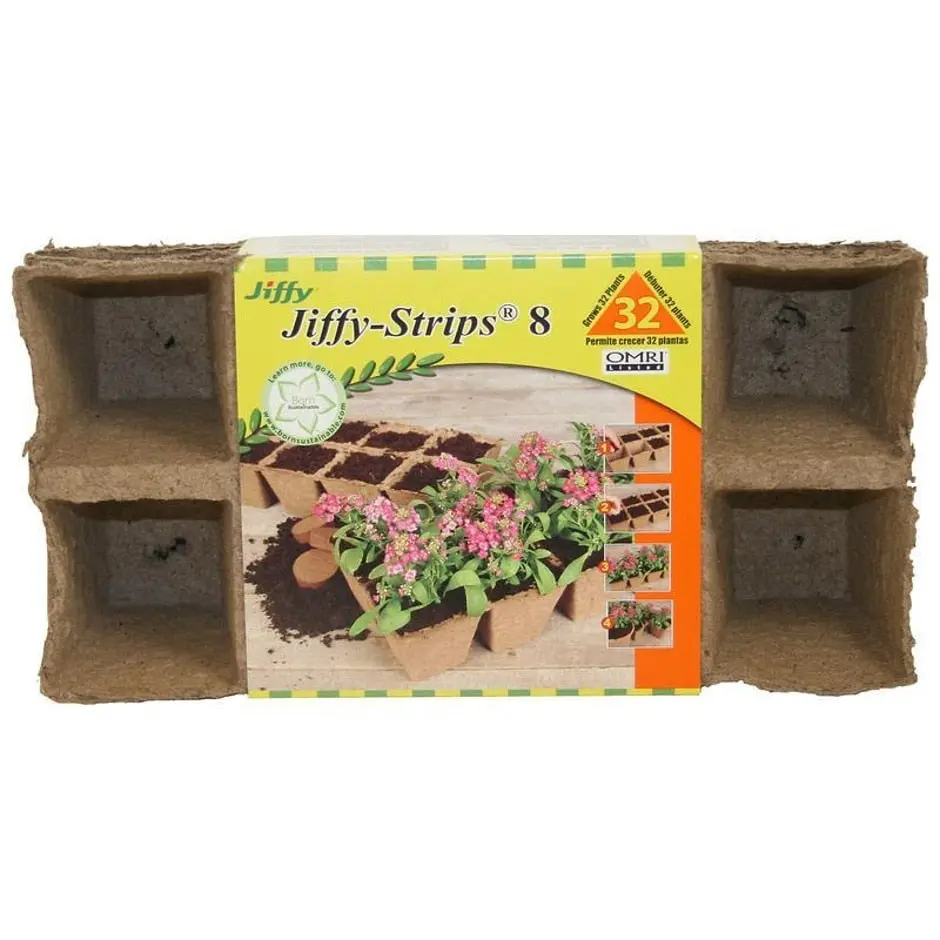 Jiffy-Strips Peat Plant Pots Seed Starting