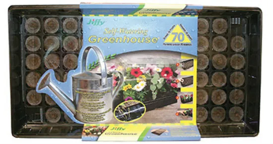 Jiffy T70H Self Watering Greenhouse 70 Pellets Seed Starting