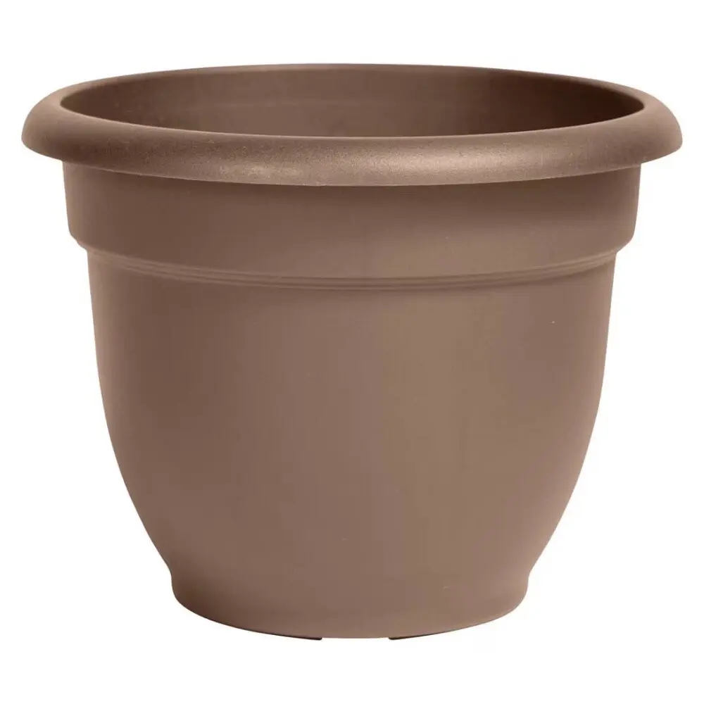 Bloem Ariana Self-Watering Planter Chocolate 12 Inch Resin Garden Pot