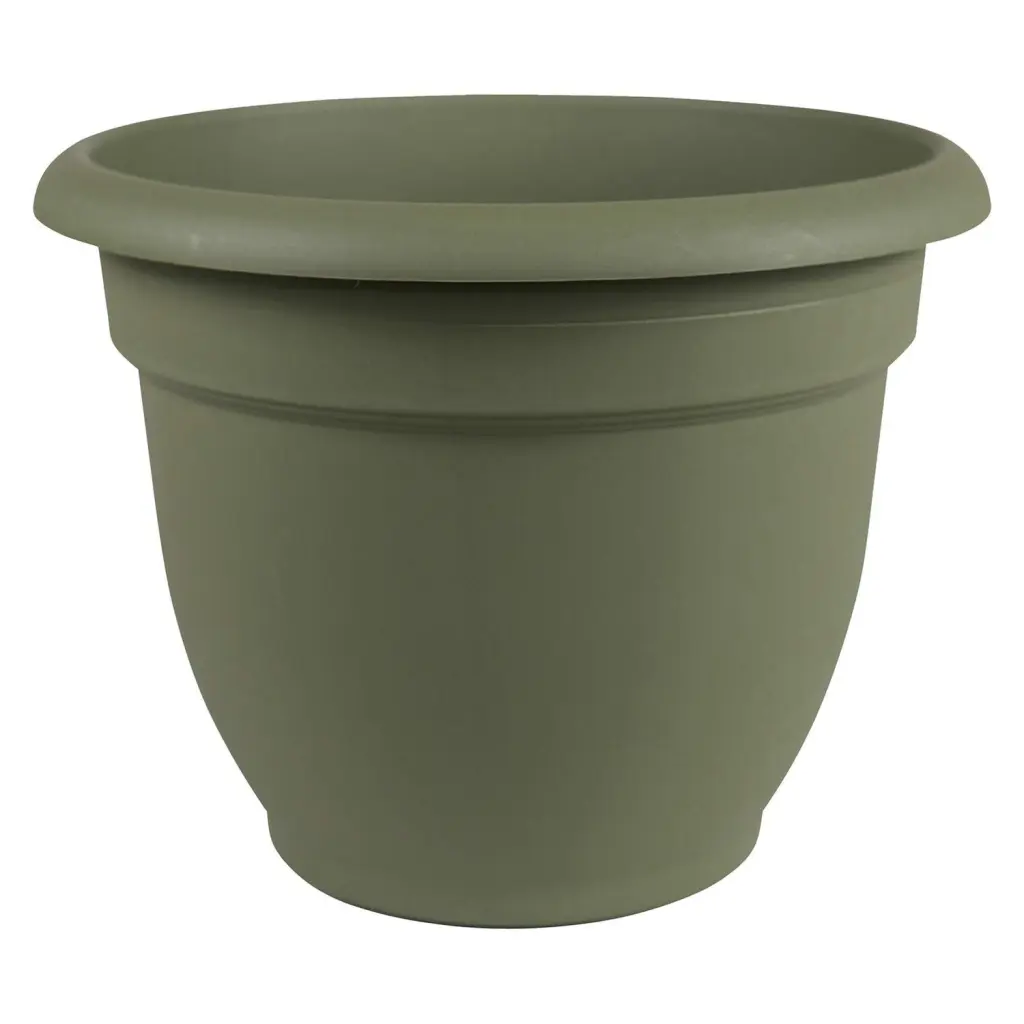 Bloem Ariana Self-Watering Planter Living Green 12 Inch Indoor Outdoor Flower Pot