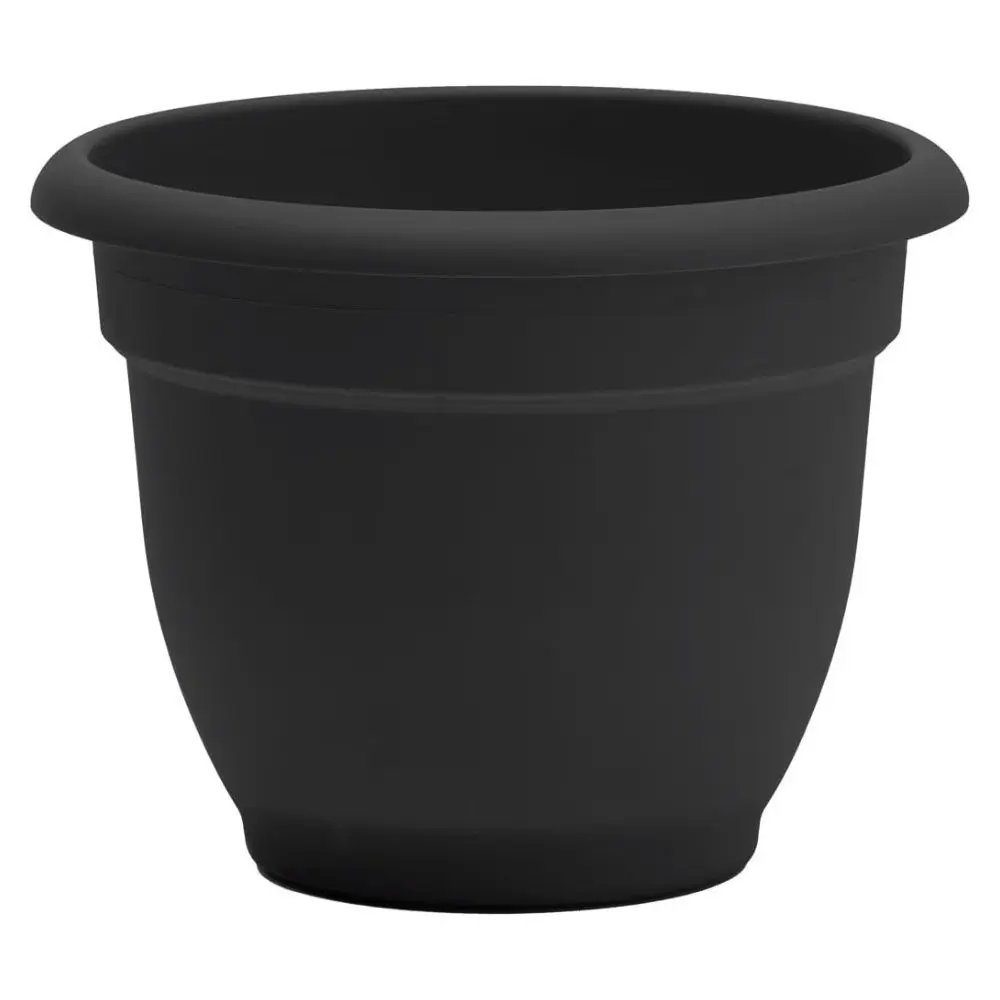 Bloem Ariana Self-Watering Planter Black Indoor and Outdoor Plants