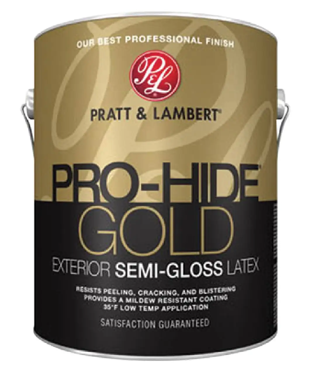 Pratt & Lambert 0000Z8600-16 Pro-Hide Gold Exterior Semi-Gloss Latex 1 Gallon Home Use