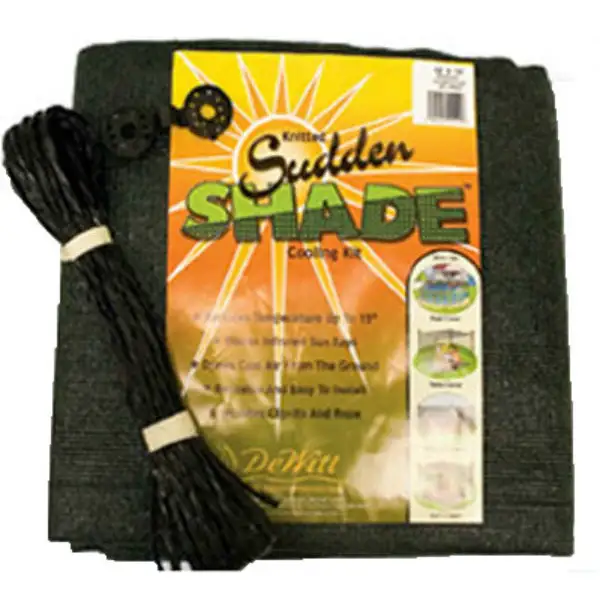 DeWitt SSR12BLK 12x12 Black Knitted Polyethylene Cooling Shade Kit
