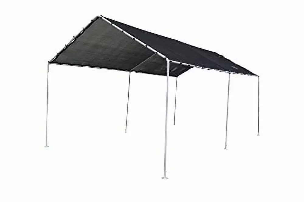 12x20 Complete Shade Canopy Party Tent Black Shade Outdoor Events and Gatherings EZ Travel