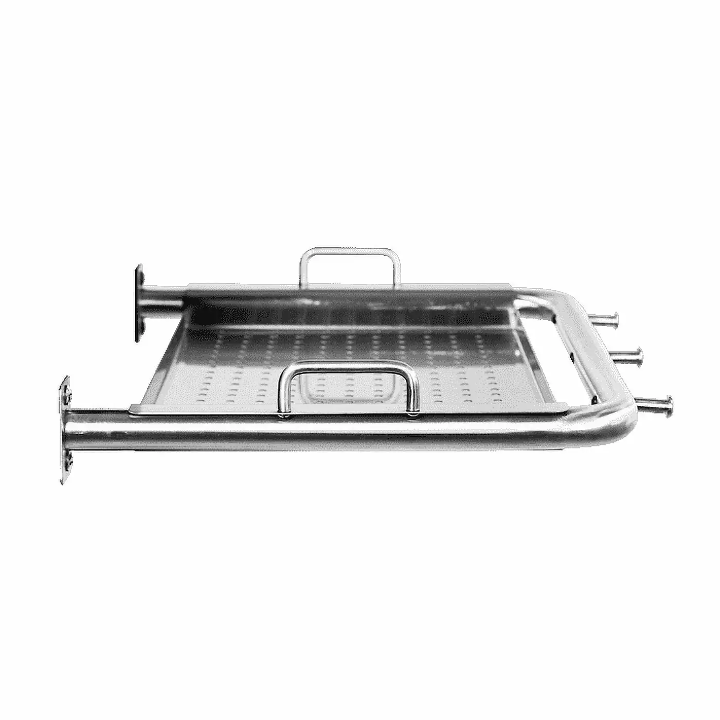 Pit Boss 15.4W x 20.5D x 4.5H Silver Wall Shelf Outdoor Kitchen Storage