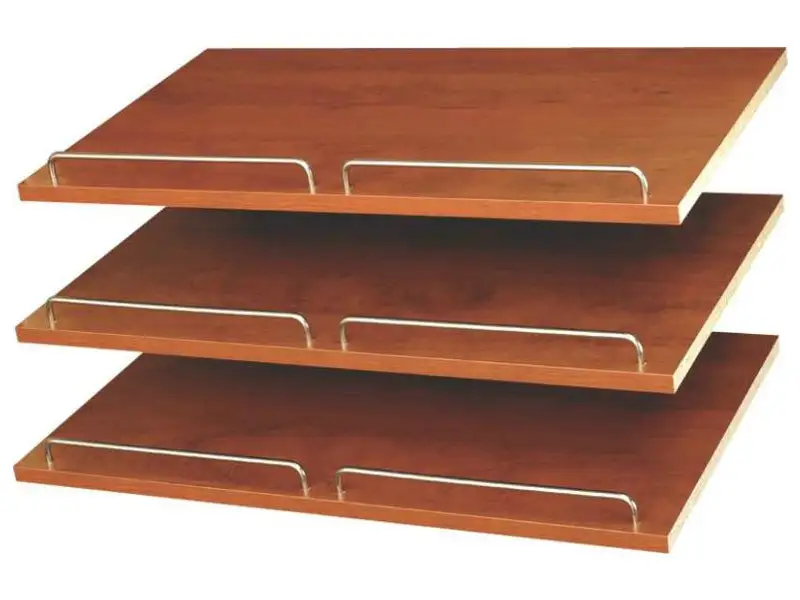 Easy Track RS1600-C Shoe Shelves 24 Cherry Wood Shoe Organizer