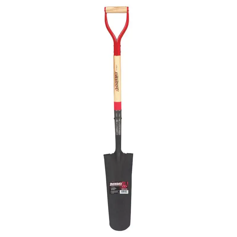Razor-Back 45.25 Steel Round Drain Spade Wood Handle