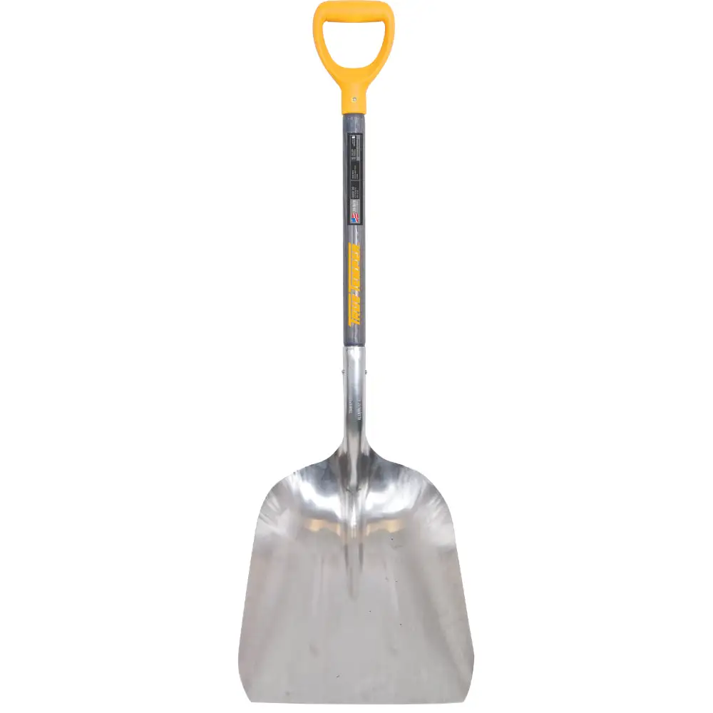 True Temper 1670900 Aluminum Scoop D-Grip on Hardwood Handle #10 Gardening