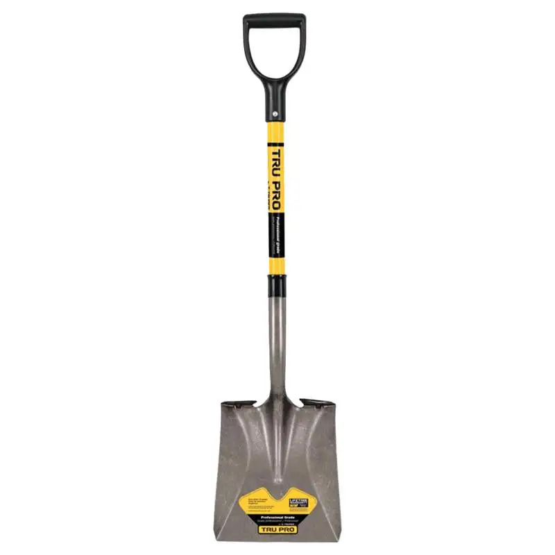 Truper Tru-Tough 41 Inch Steel Square Transfer Shovel Fiberglass Handle Pack 6