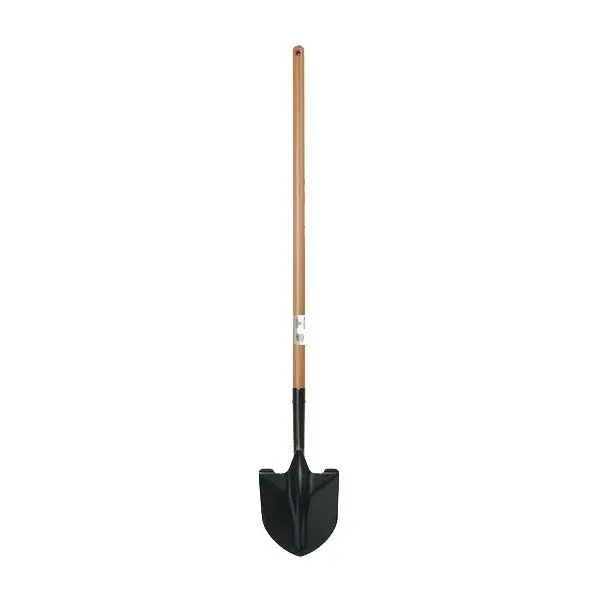 Expert Gardener Wood & Steel Round Point Shovel Durable Gardening Tool
