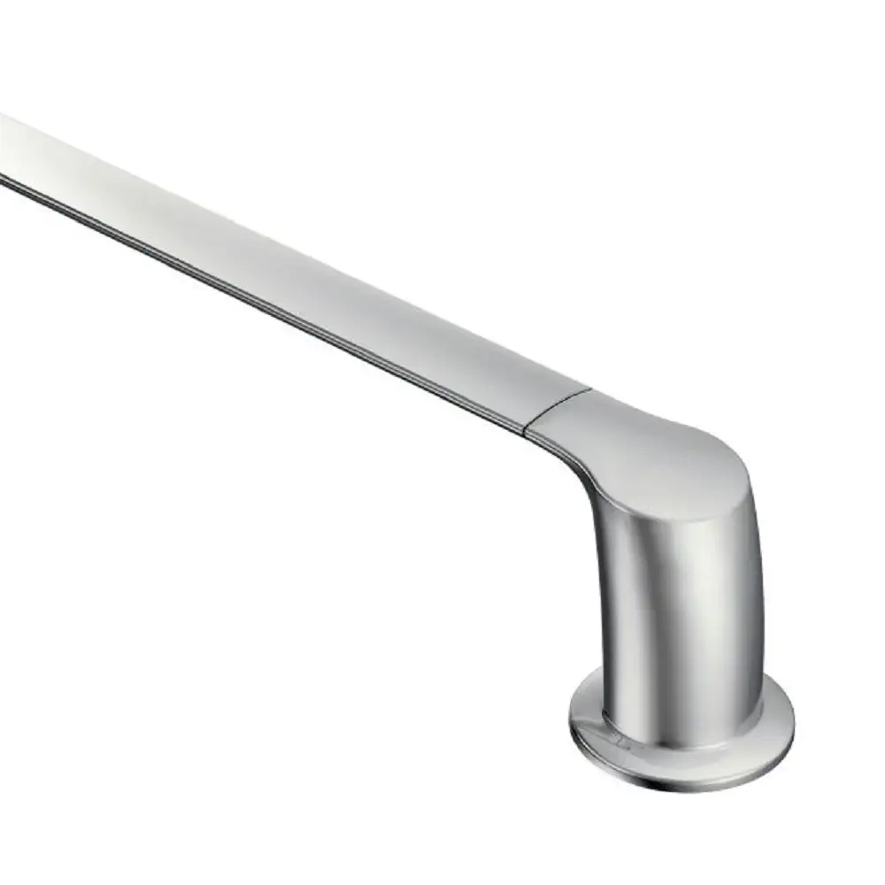 Moen CSR2164CH Decorative Permanent Mount Curved Shower Rod Bright Chrome