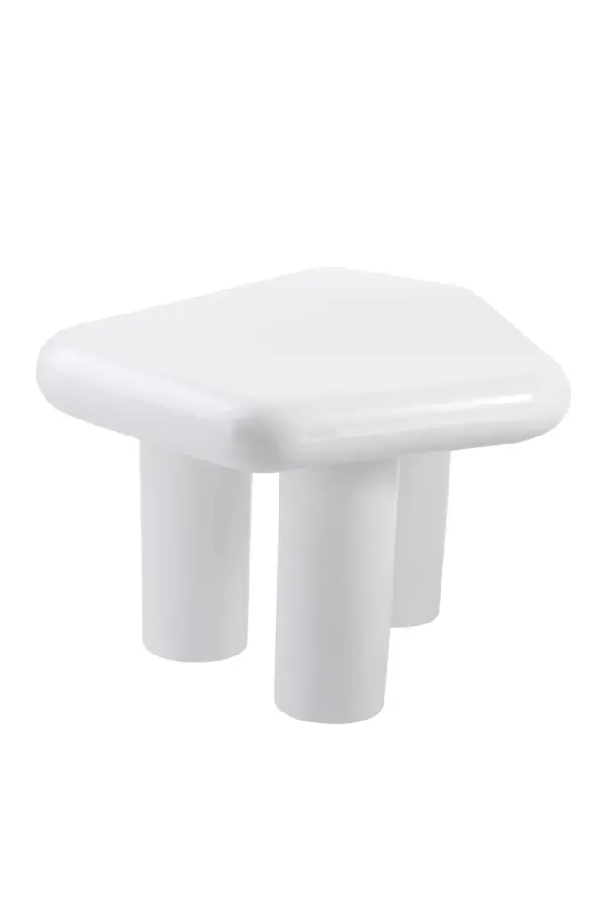 White Free Form Side Table Eichholtz Matiz Unique Living Room Accent