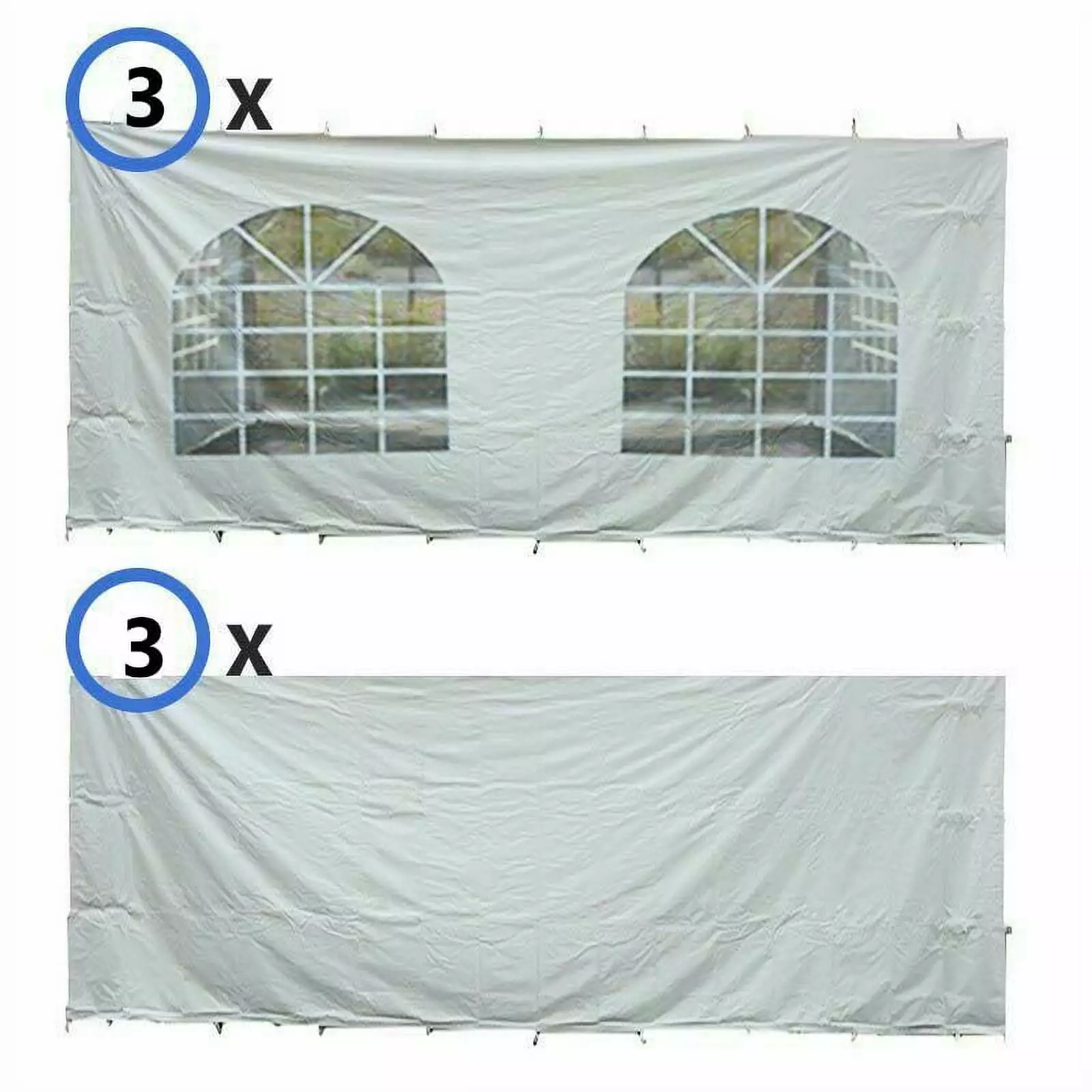 Premium Blockout Sidewall Kit 30x40 ft Lightproof Canopy Accessory Party Tents Tentandtable