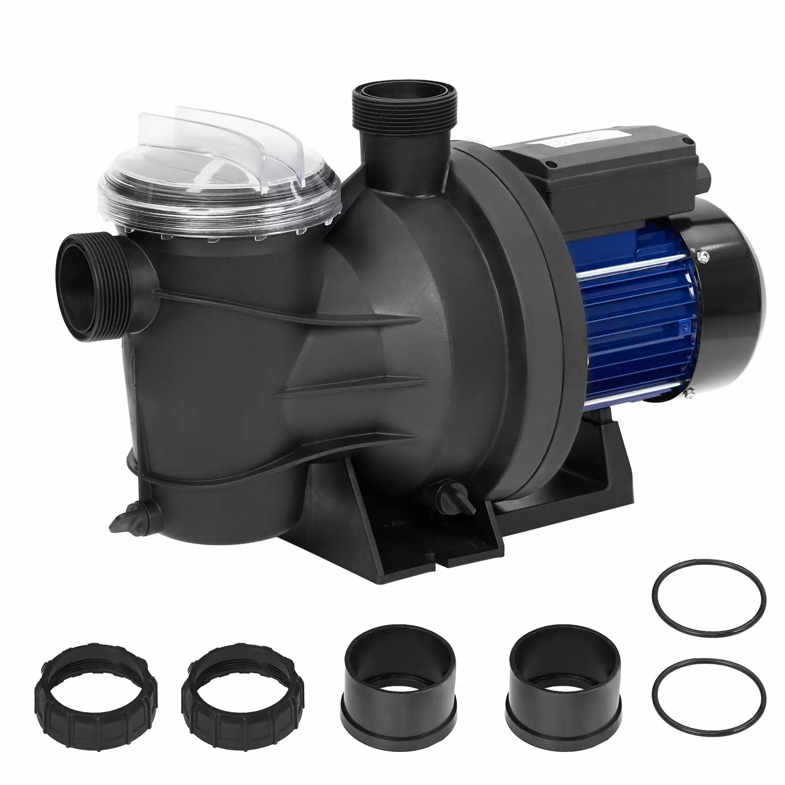 1.6HP Pool Pump Single Speed Filter Basket 6075GPH 1200W High Flow