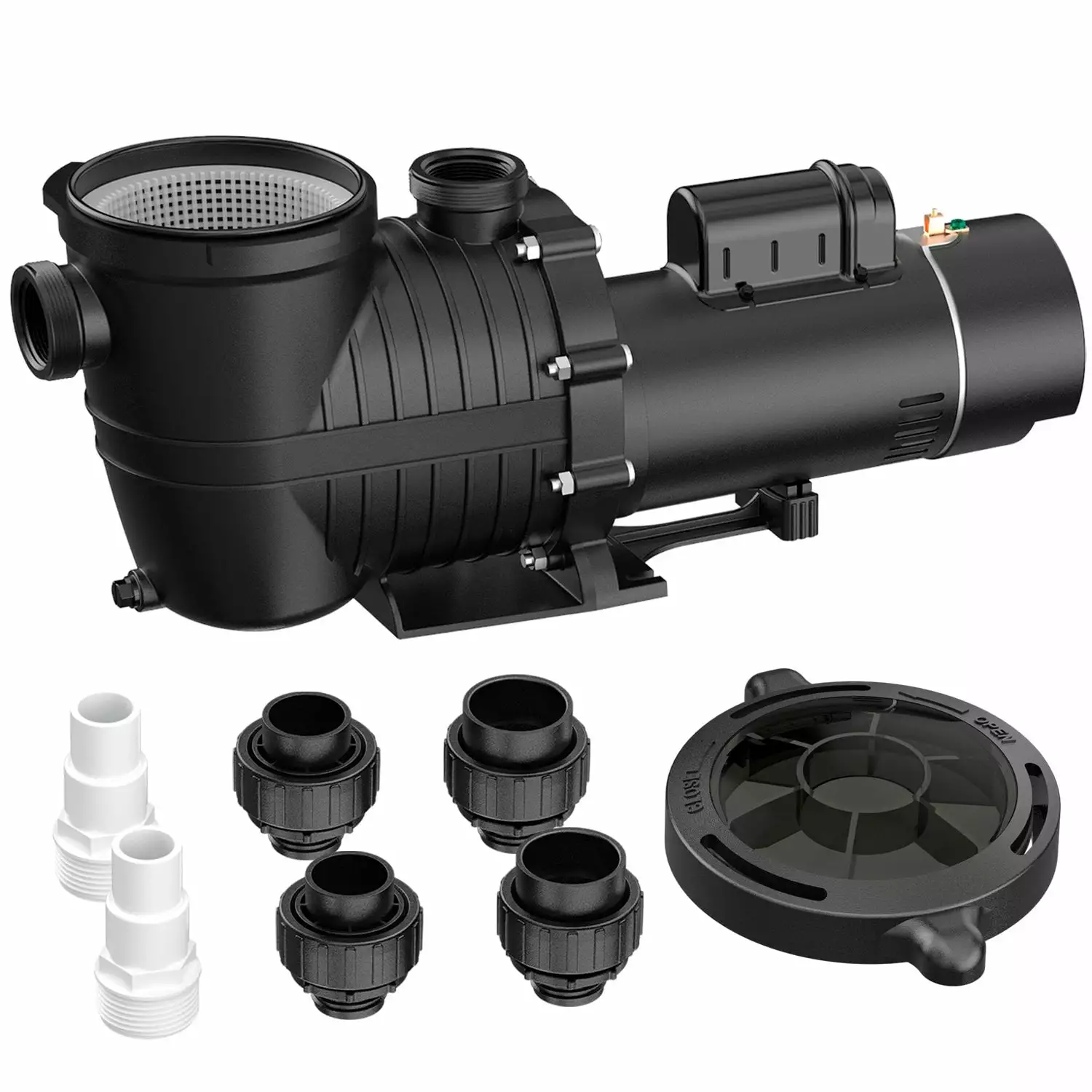 1.5 HP Dual Voltage Swimming Pool Pump 4500GPH /Above Ground Pools and Spas 1