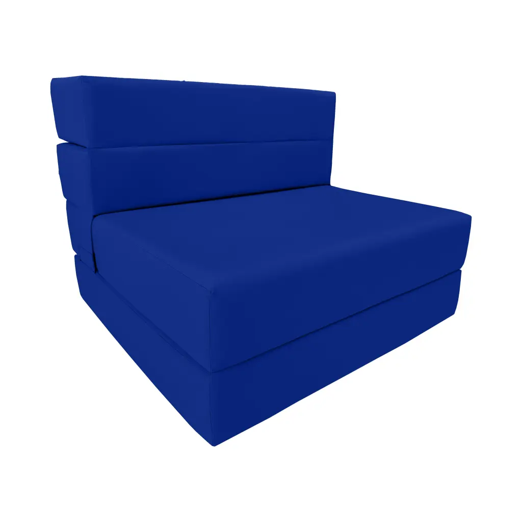Lounger Folding Foam Mattresses. Portable Convertible Sofa Beds. Sleeper Flip Chairs. Royal Blue 80 x 32 x 6 Amfuton
