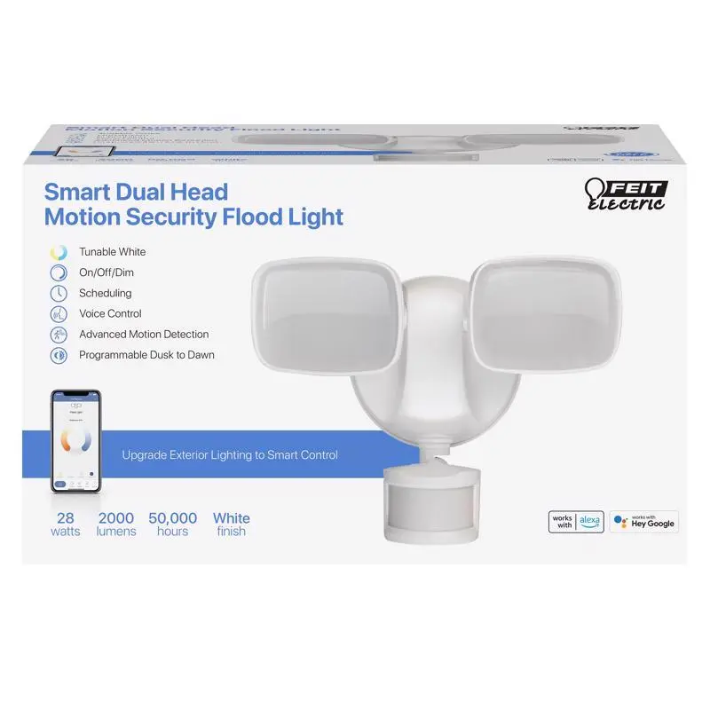Feit Smart Motion-Sensing Hardwired LED Security Floodlight Smart Control