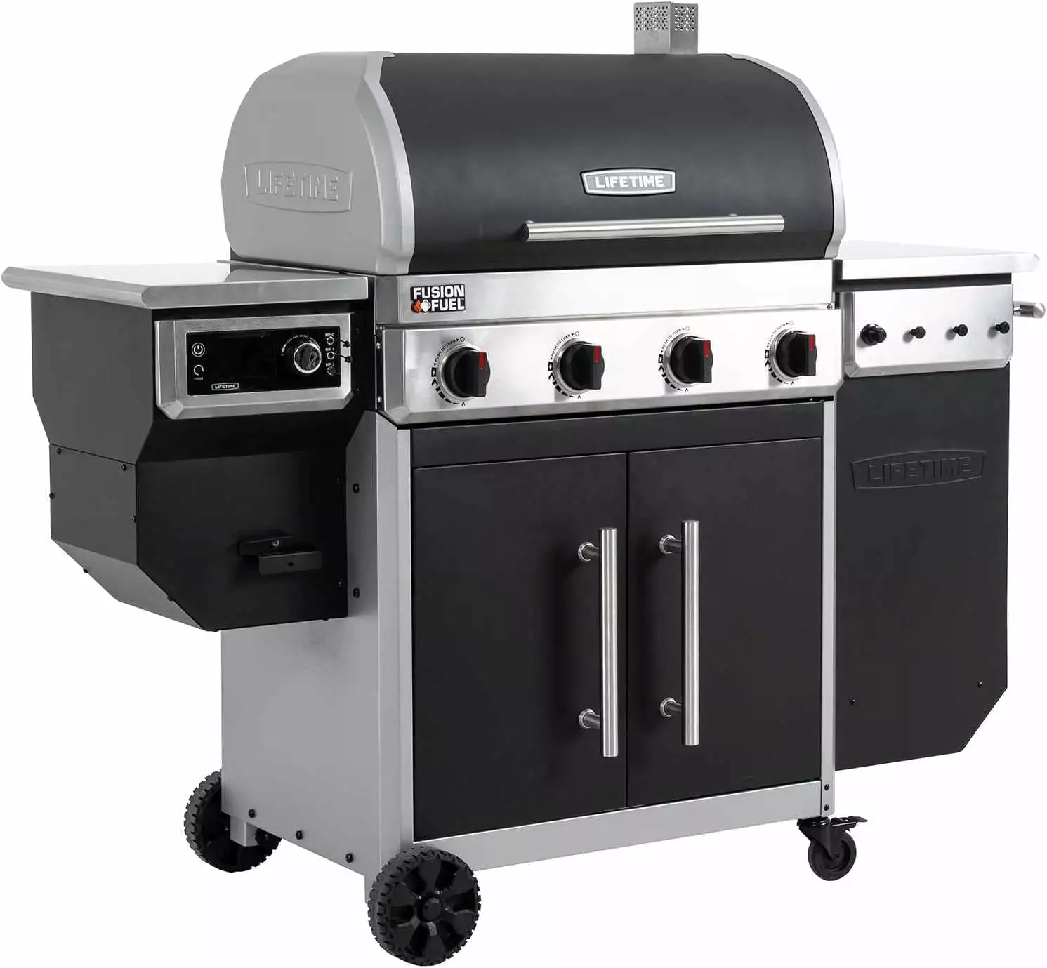 Lifetime Gas Grill and Wood Pellet Smoker Combo WiFi and Bluetooth Control Technology