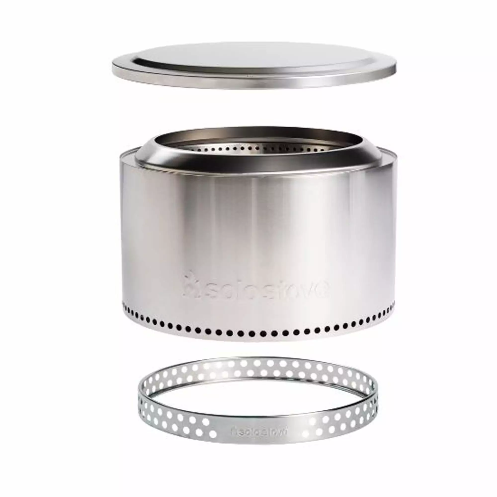 Solo Stove Yukon Essential Bundle Portable Smokeless Fire Pit Stainless Steel Wood Burning