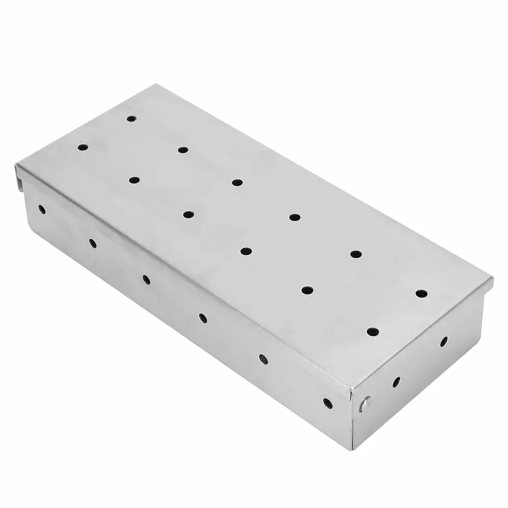2024 Large Capacity Stainless Steel Smoker Box BBQ Wood Chip Smoking Box Clearance Sale Binzhouyixin