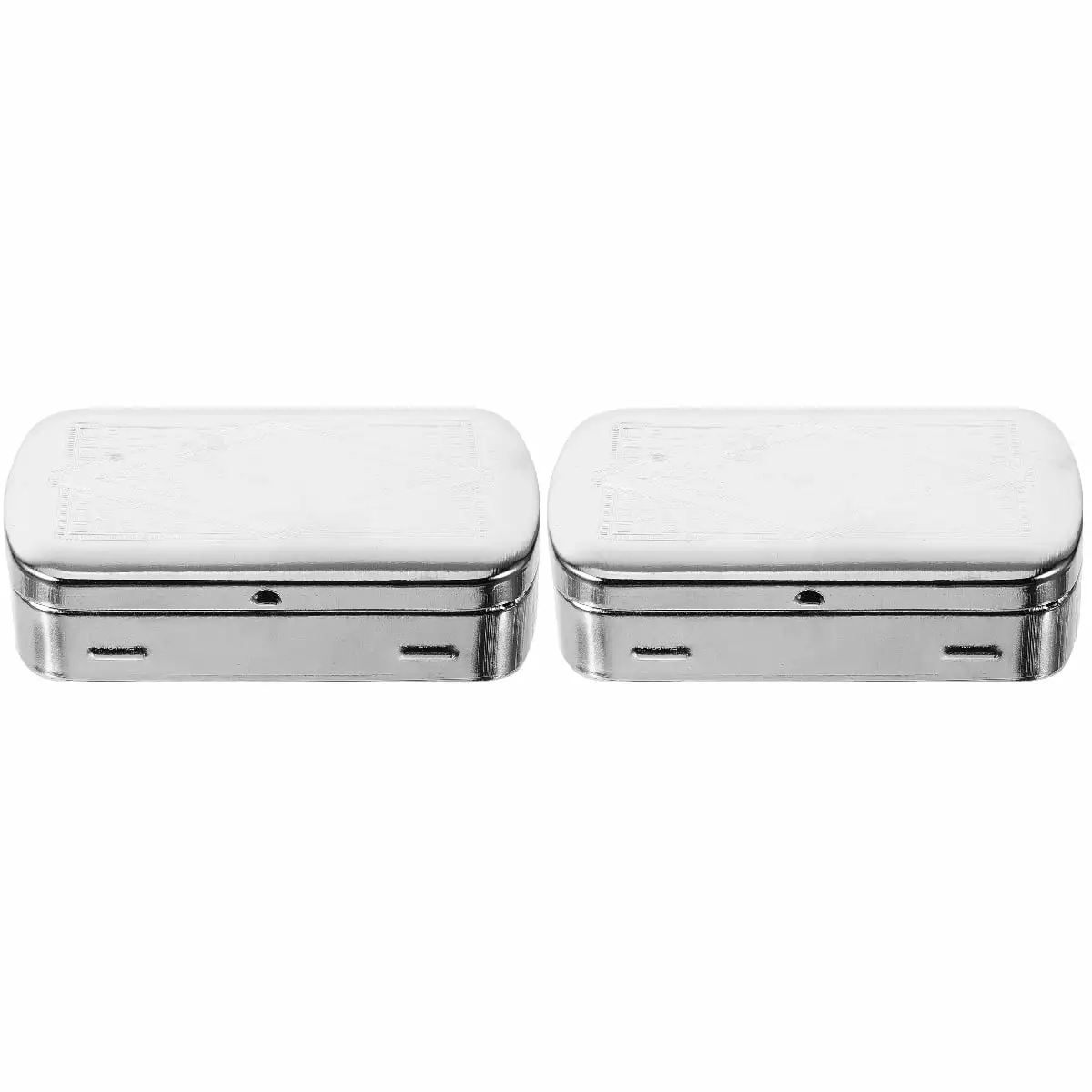 2 Count Stainless Steel Pipe Tools Smoker Box Case Humidor FANN