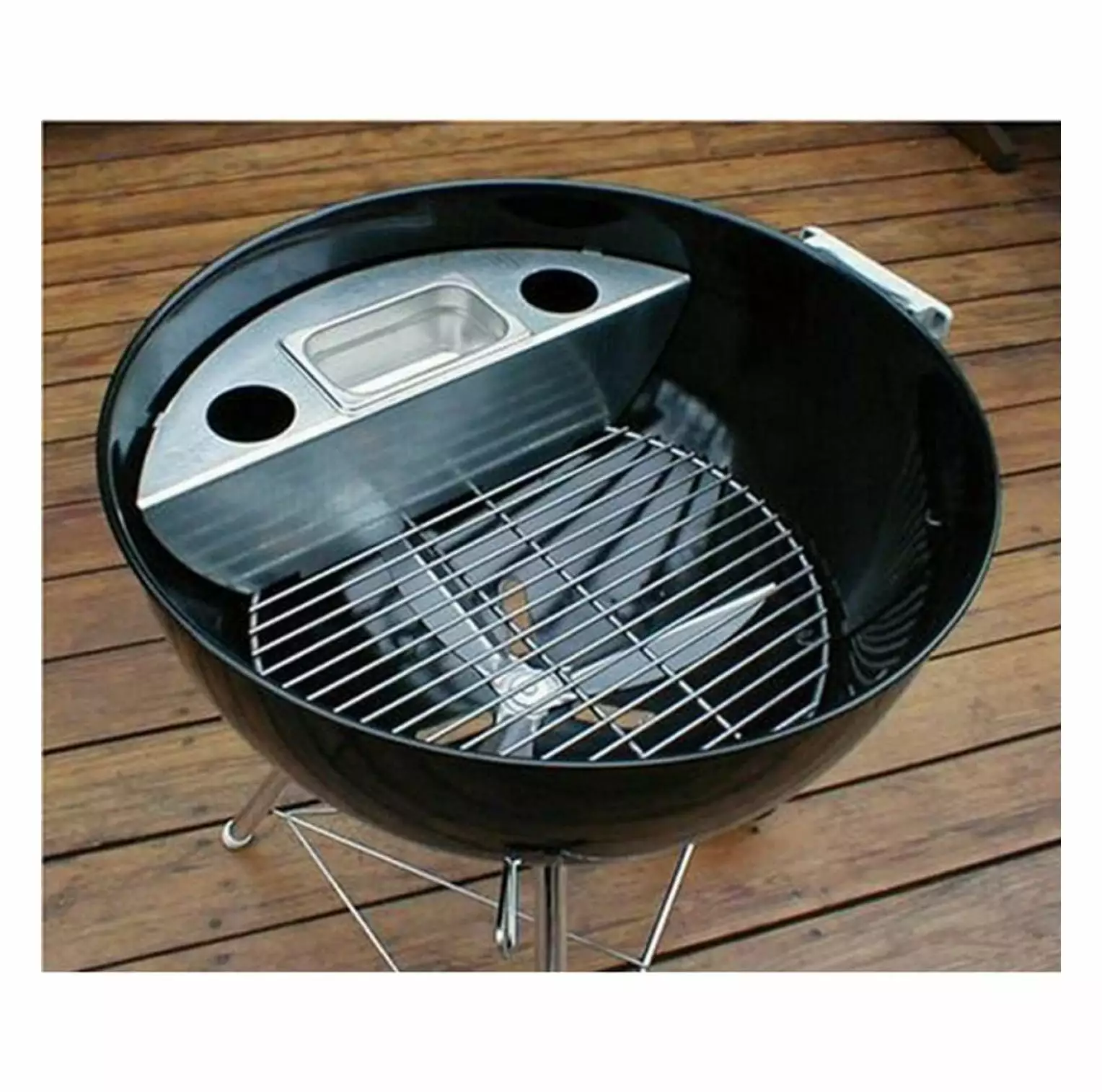 22 Inch Smoker Kit Weber Charcoal Kettle Grills BBQ Accessories JepoIA