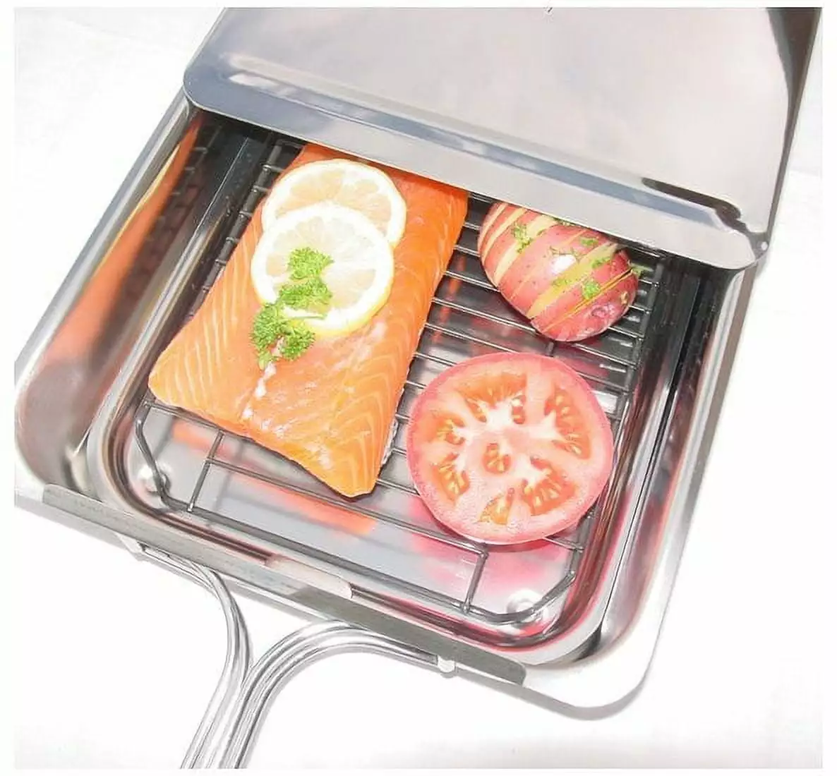 Camerons Products Large Stovetop Smoker Indoor and Outdoor Use