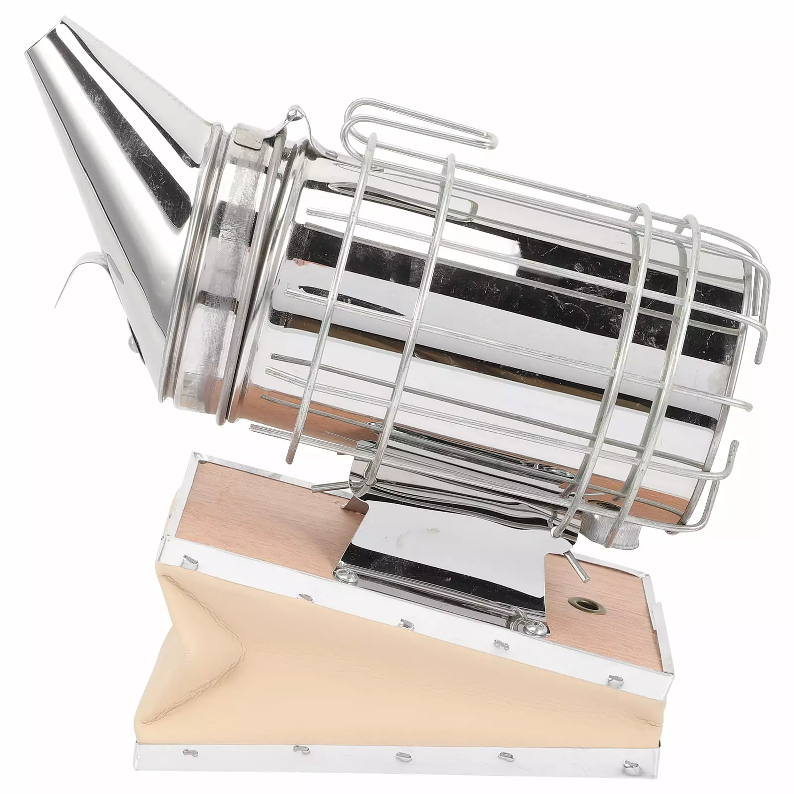 Luxury Stainless Steel Bee Hive Smoker Practical Beekeeping Smoker Box GANSWAN