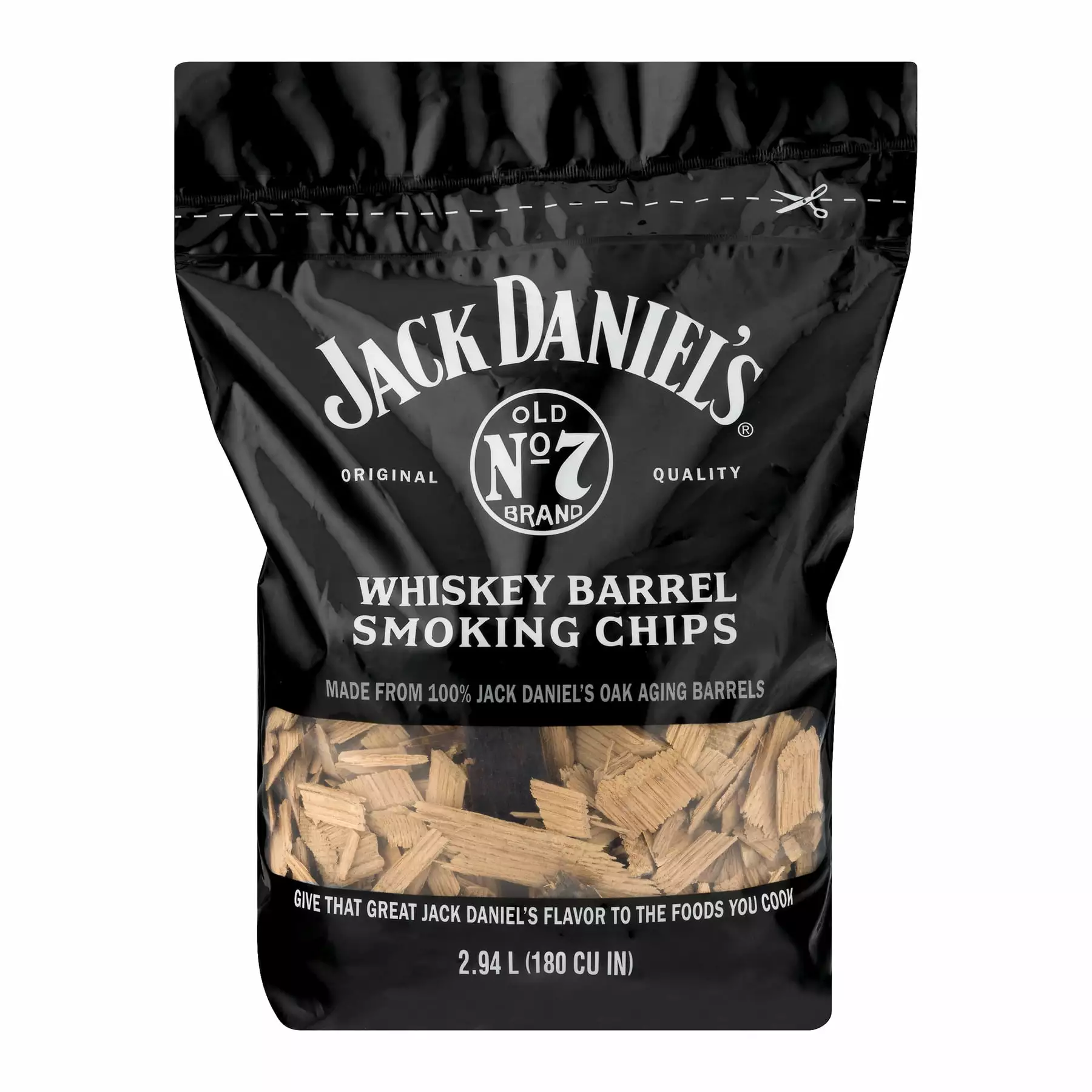 Jack Daniel's Tennessee Whiskey Barrel Smoking Chips 180 CU Pack 6
