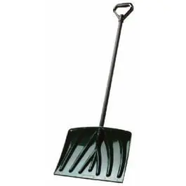 18-Inch Green Poly Snow Shovel D-Grip Handle Easy Snow Clearing Various