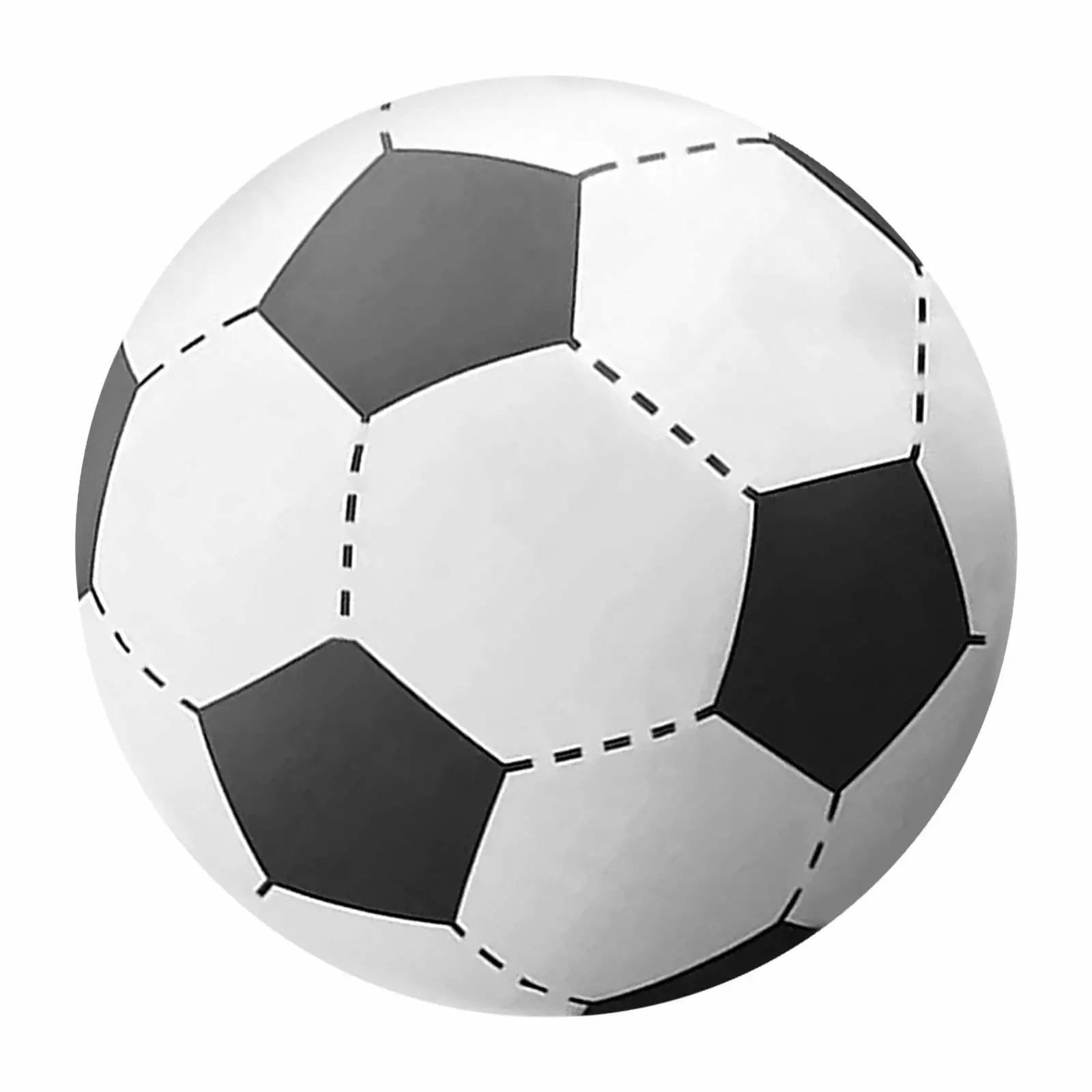 LINMOUA PVC Soccer Ball Black and White Pool Toys Beach Ball Summer Water Fun