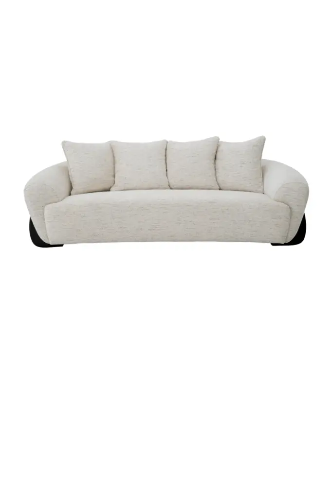 Eichholtz Siderno White Curved Sofa