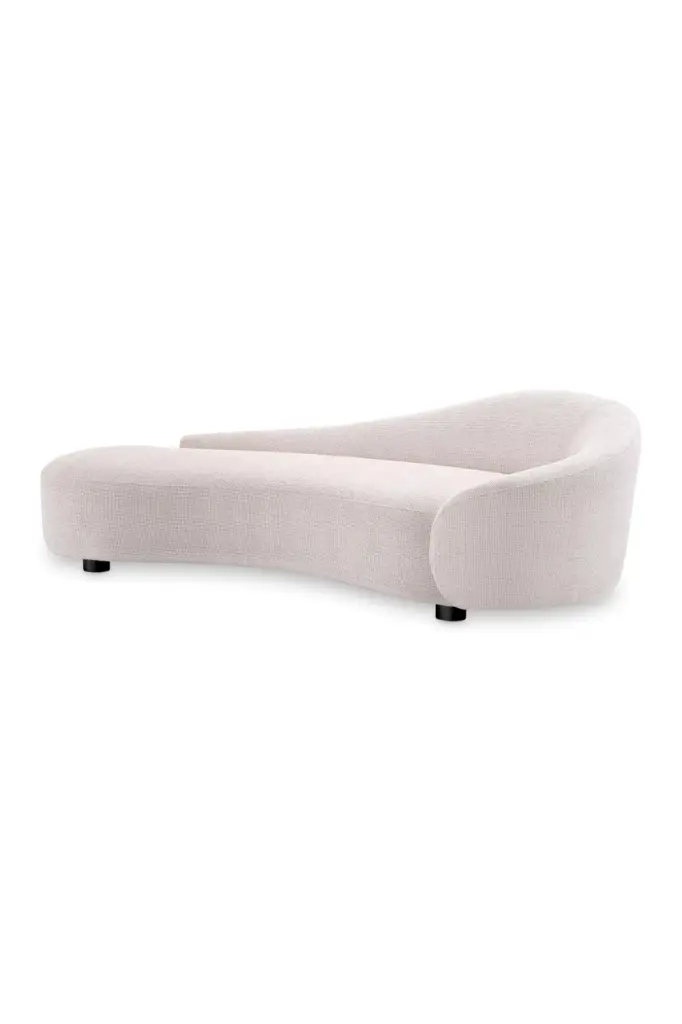 White Modern Curved Sofa Eichholtz Rivolo Luxurious Living Room