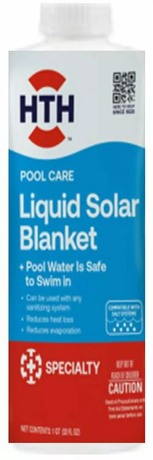 HTH Pool Care Liquid Solar Blanket Swimming Pool Heat Retention 28oz 28