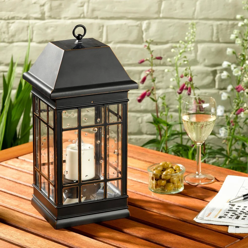 Smart Solar 3960KR1 San Rafael II Solar Mission LED Candle Lantern 15 Inch
