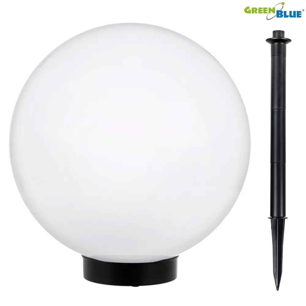 GreenBlue GB166 Solar LED Garden Lamp White S M L XL Battery Light Patio Terrace Sleek