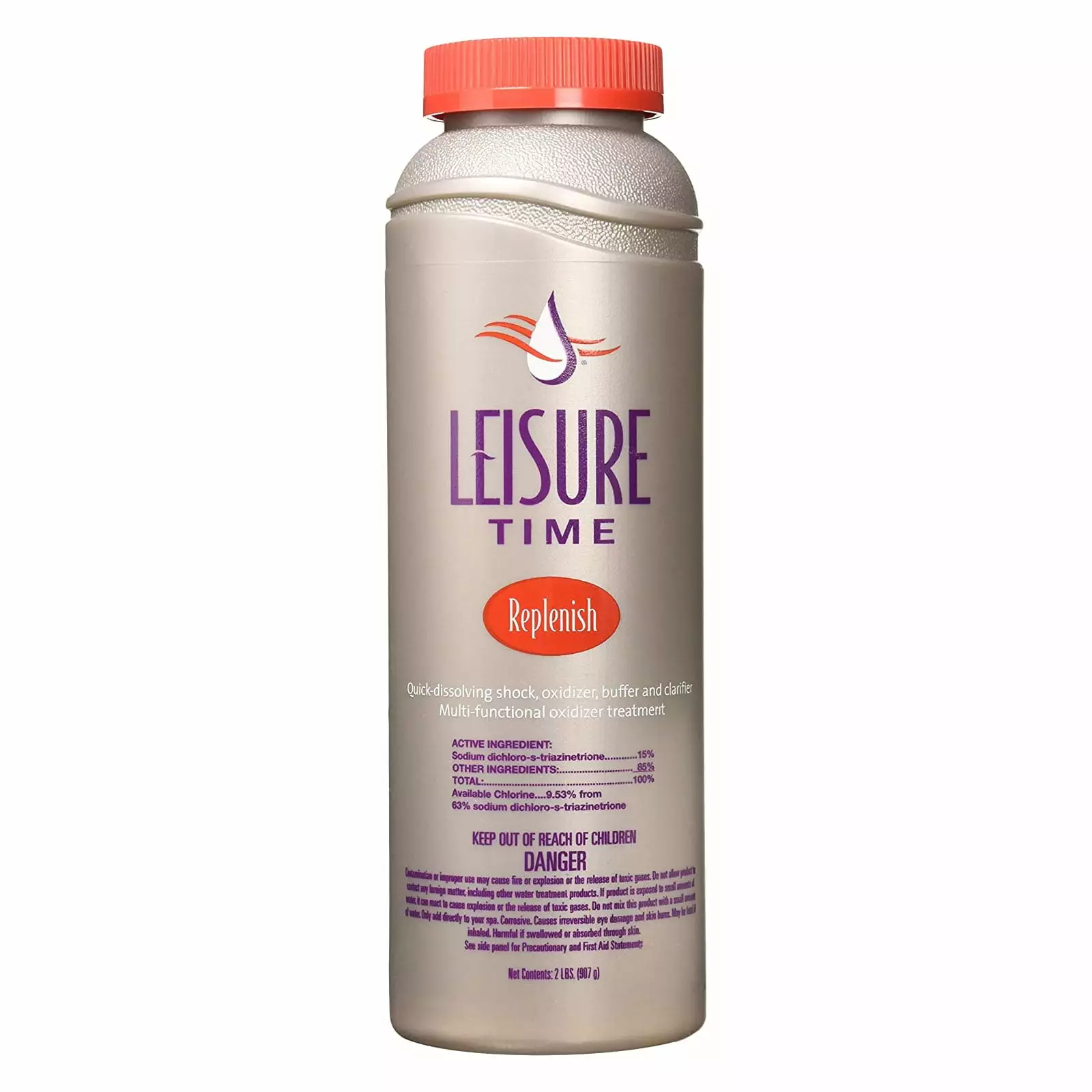 Leisure Time Spa Care Support System Replenish Shock Oxidizer Treatment 2 Lbs