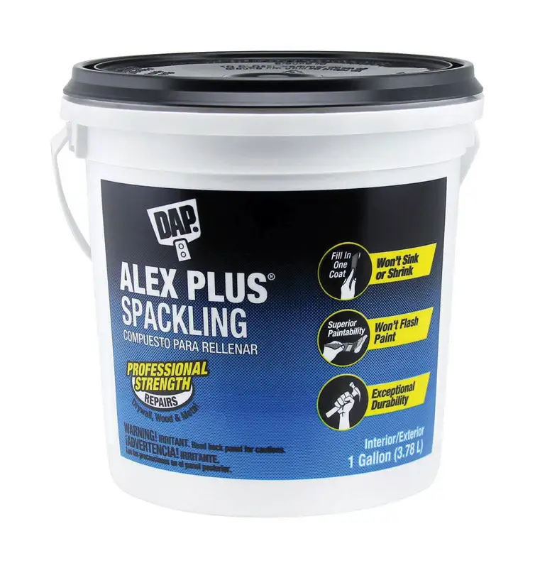 DAP Alex Plus Ready to Use White Spackling Compound 1 Gallon Pack 2 Wall Repair