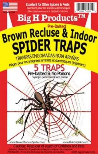 Big H Products ACEBR15001 Brown Recluse and Indoor Spider Traps Home Use