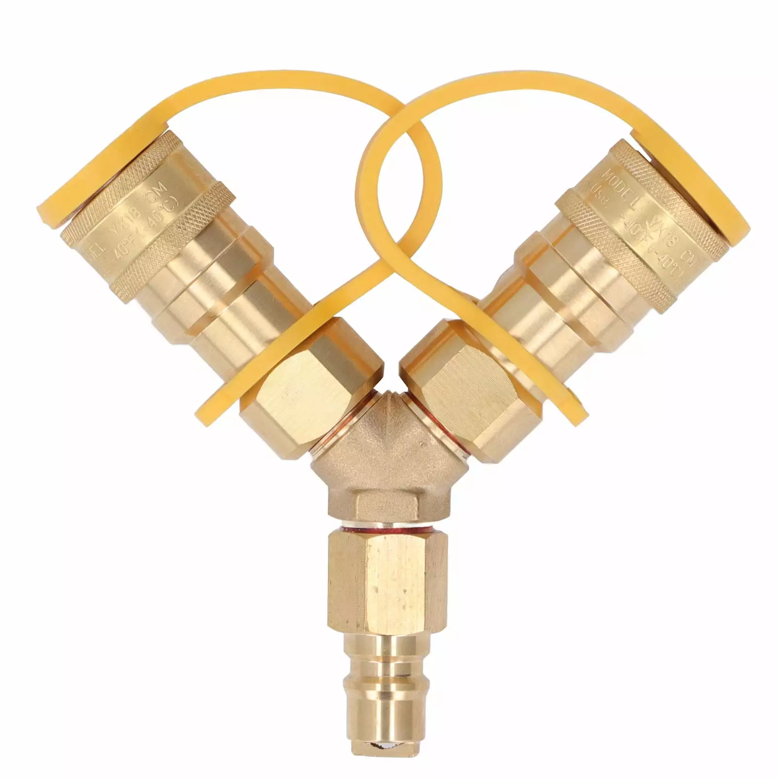 Y Splitter Natural Gas Quick Connect Modifyer Grills and Patio Heaters