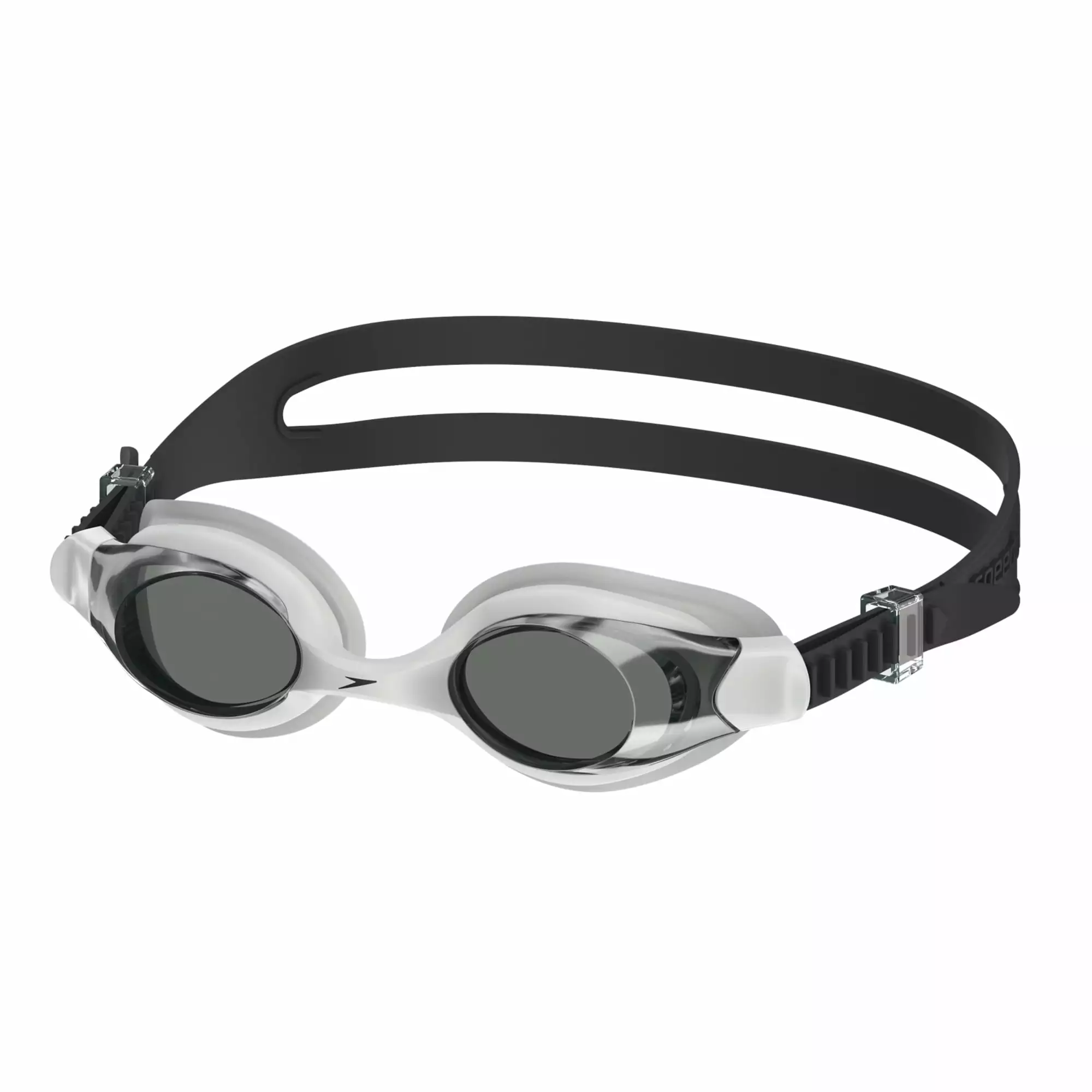 Speedo Hydrosity Mirrored Goggles Grey Silver Black Anti-Fog UV Protection Adults