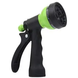 7-Pattern Comfort Grip Poly Spray Nozzle Garden Hose Green Thumb