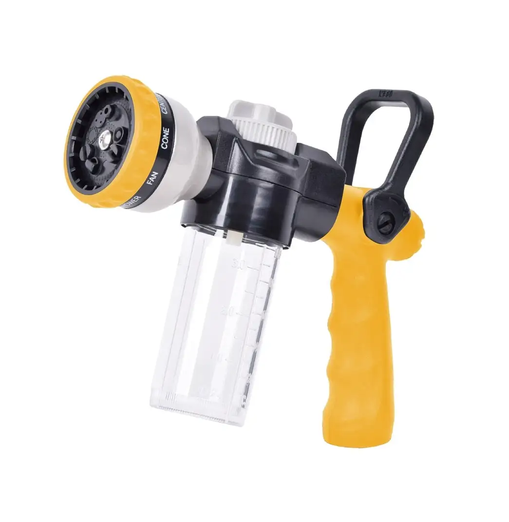Landscapers Select C7508 Spray Nozzle Silver Yellow Garden Hose