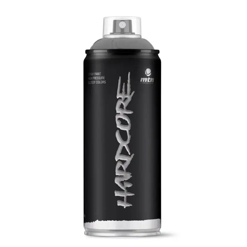 MTN Hardcore Gloss Matter Grey Spray Paint 11 oz Pack 6 Professional Finish