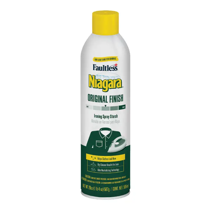 Niagara Faultless Original Scent Spray Starch Aerosol 20 oz 1 pk Pack 12
