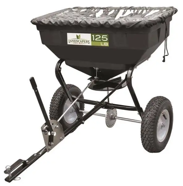 Landscapers Select YTL31508 Tow Behind Lawn Spreader Even Fertilizer Distribution