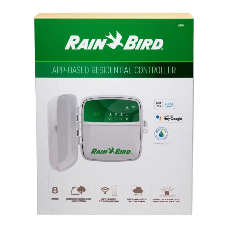 Rain Bird Programmable 8 Zone Residential Controller Lawn Irrigation Systems