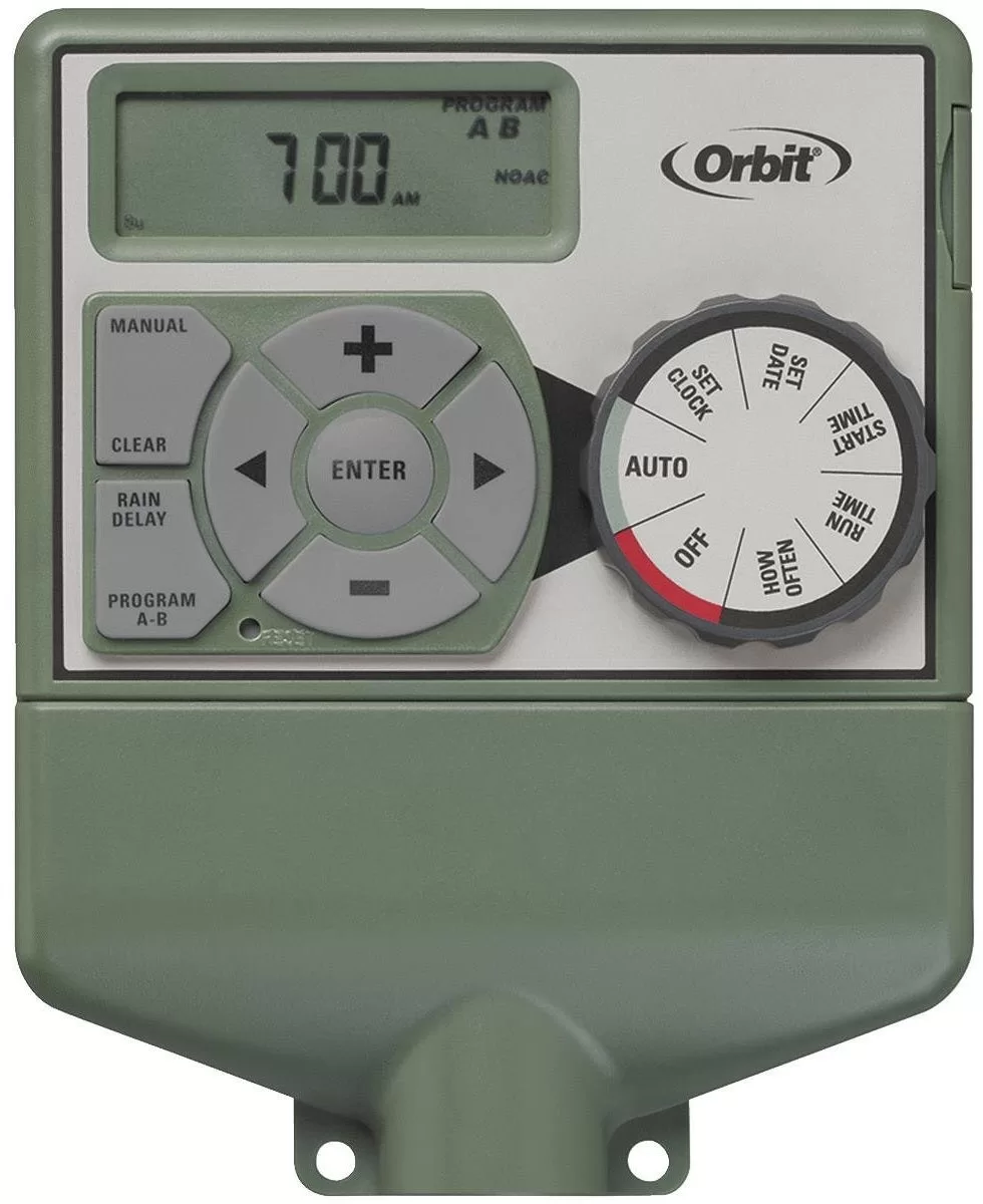 Orbit 57596 6-Station Easy Dial Indoor Sprinkler Timer Water Irrigation Controller